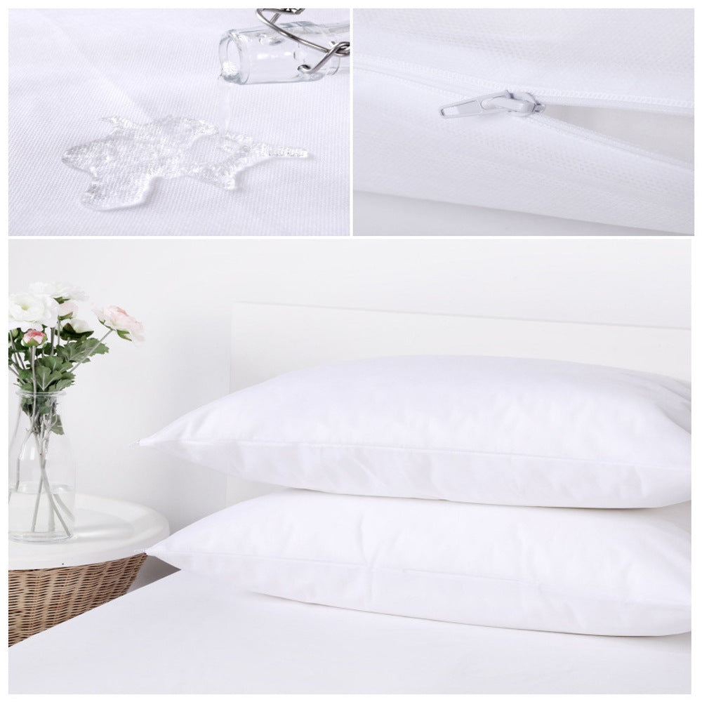 KTX-814547 Waterproof Knitted Cotton Pillowcase - 50x70CM & 48x74CM, 1 Pair