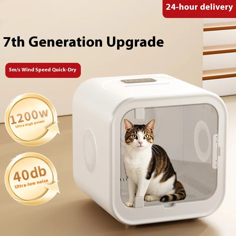 KTX-814803 Automatic Pet Hair Dryer with Soothing Window for Dogs and Cats, Eco-Friendly Plastic Design