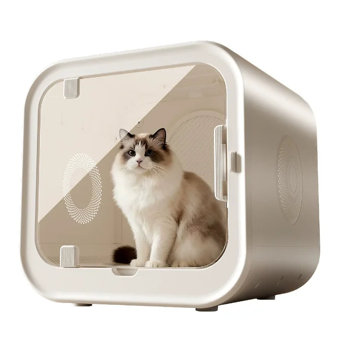 KTX-814803 Automatic Pet Hair Dryer with Soothing Window for Dogs and Cats, Eco-Friendly Plastic Design