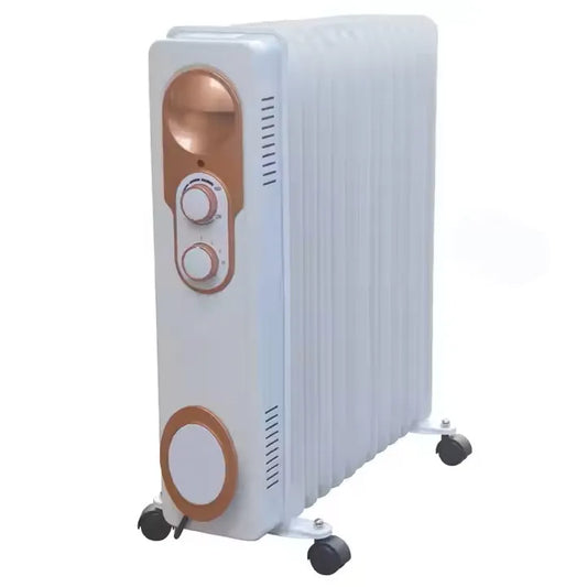 KTX-815315 Portable Oil-Filled Radiator Heater with Adjustable Thermostat and 24-Hour Timer, Ideal for Home and Office Use