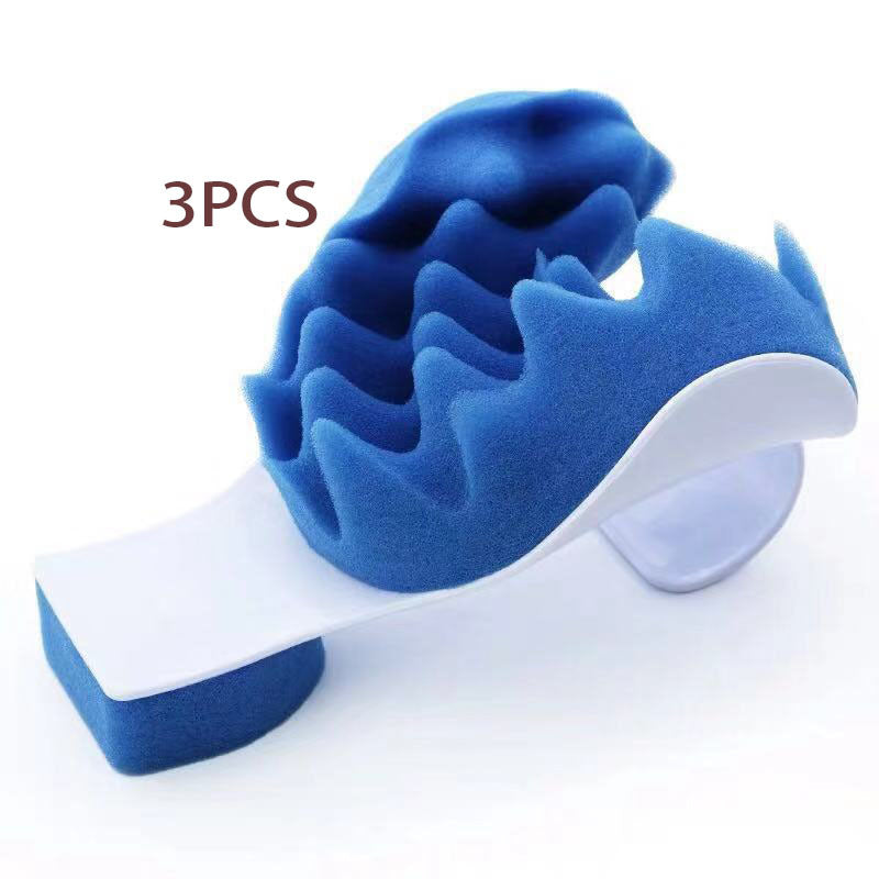 KTX-815379 Cervical Support Pillow - Blue Headrest Cushion for Neck and Shoulder Relief