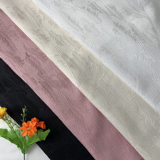 KTX-815379 Wheat Spike Jacquard Skirt Suit Fabric – Embossed Texture Printing, 100% Polyester, 100x145cm