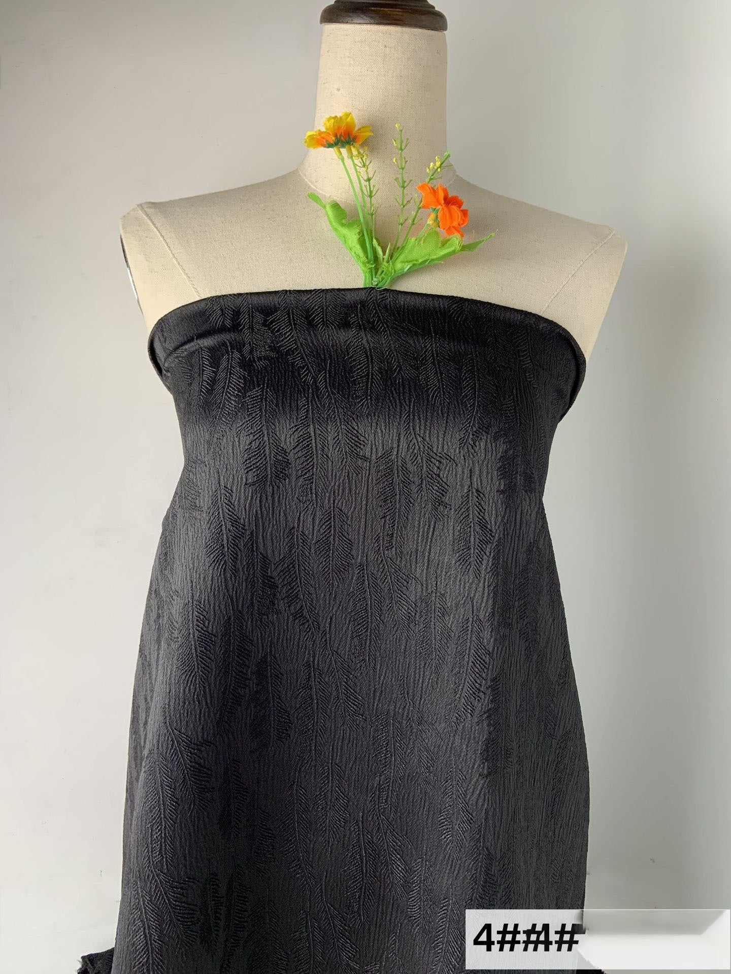 KTX-815379 Wheat Spike Jacquard Skirt Suit Fabric – Embossed Texture Printing, 100% Polyester, 100x145cm