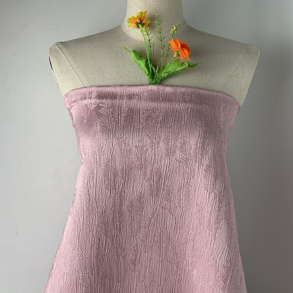 KTX-815379 Wheat Spike Jacquard Skirt Suit Fabric – Embossed Texture Printing, 100% Polyester, 100x145cm