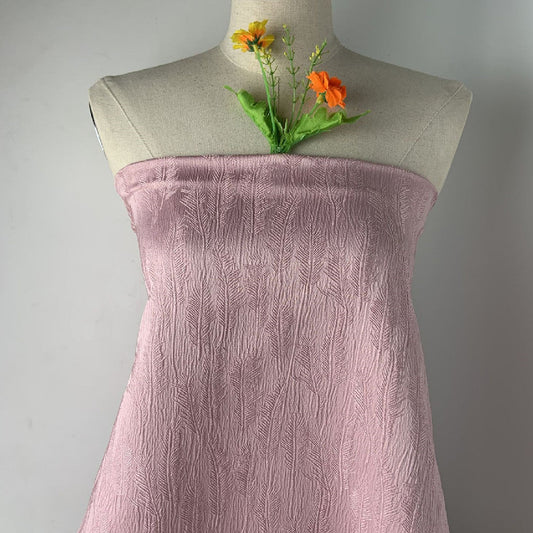 KTX-815379 Wheat Spike Jacquard Skirt Suit Fabric – Embossed Texture Printing, 100% Polyester, 100x145cm