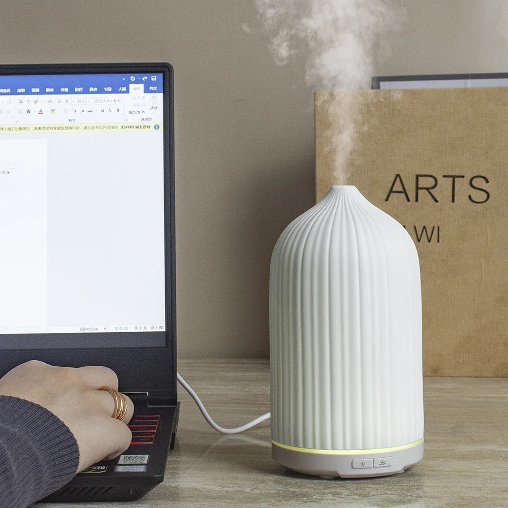 KTX-815891 Waterless Ceramic Essential Oil Diffuser with Auto Shut-Off Function