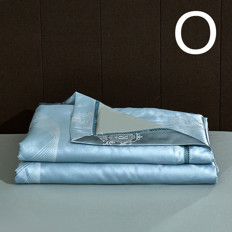 KTX-816531 Light Luxury Embroidered Cotton Summer Quilt - Multiple Sizes Available