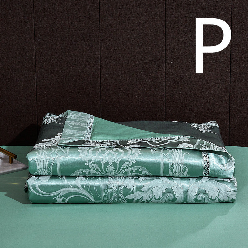 KTX-816531 Light Luxury Embroidered Cotton Summer Quilt - Multiple Sizes Available