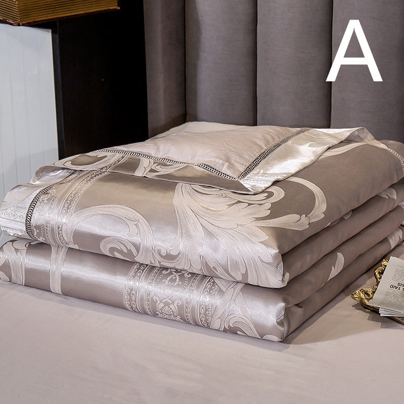 KTX-816531 Light Luxury Embroidered Cotton Summer Quilt - Multiple Sizes Available