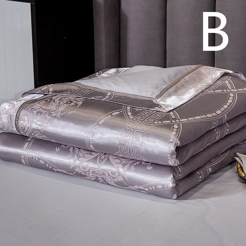 KTX-816531 Light Luxury Embroidered Cotton Summer Quilt - Multiple Sizes Available