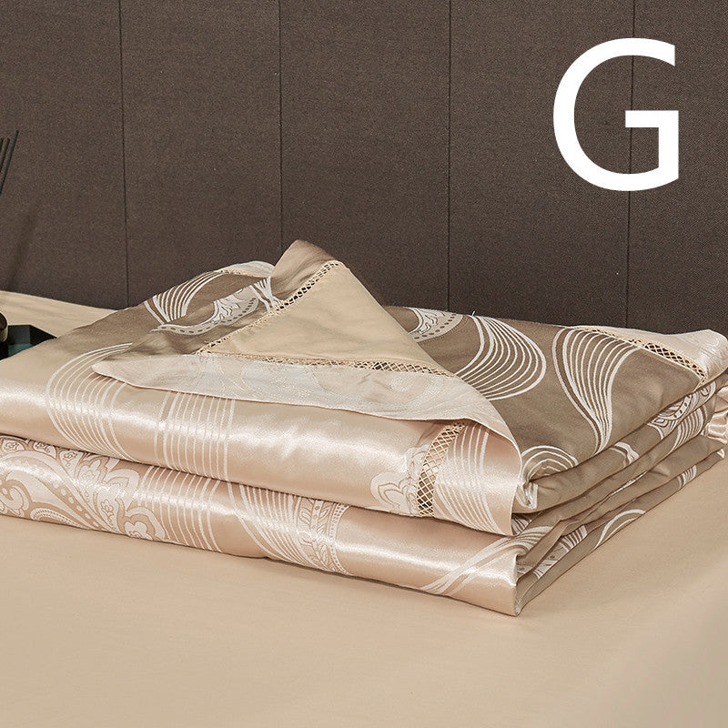 KTX-816531 Light Luxury Embroidered Cotton Summer Quilt - Multiple Sizes Available