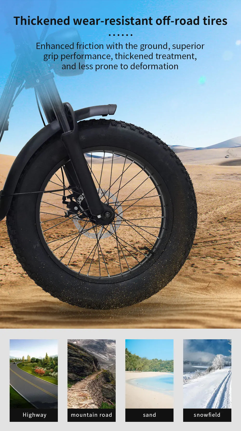 KTX-818195 20-Inch Fat Tire Electric Scooter with 50-60km Range, Rear Hub Motor, and Big Display for Adults and Teens