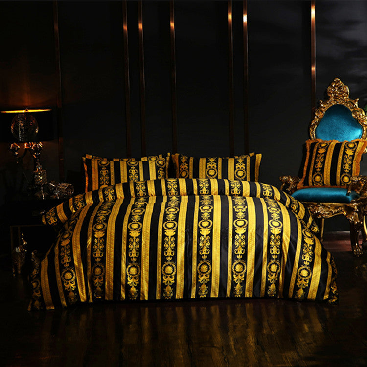 KTX-819987 Cotton Printed Four-Piece Suit for Comfort and Style