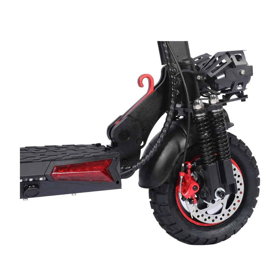 KTX-820499 Foldable Electric Scooter with Long Range 800W Motor, 48V 15Ah Battery, Max Load 150kg, Dual Suspension, Waterproof, and Off-Road Capabilities