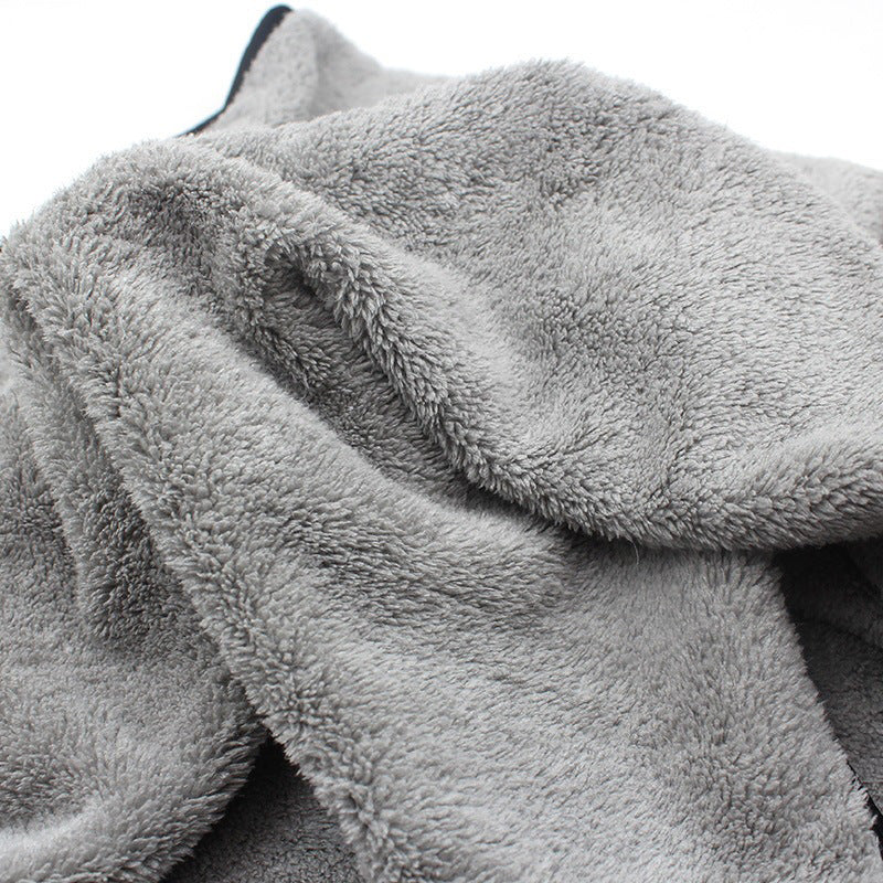 KTX-821715 Coral Velvet Car Wash Towel - Non-Shedding Pure Cotton, Multiple Sizes Available