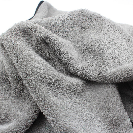 KTX-821715 Coral Velvet Car Wash Towel - Non-Shedding Pure Cotton, Multiple Sizes Available