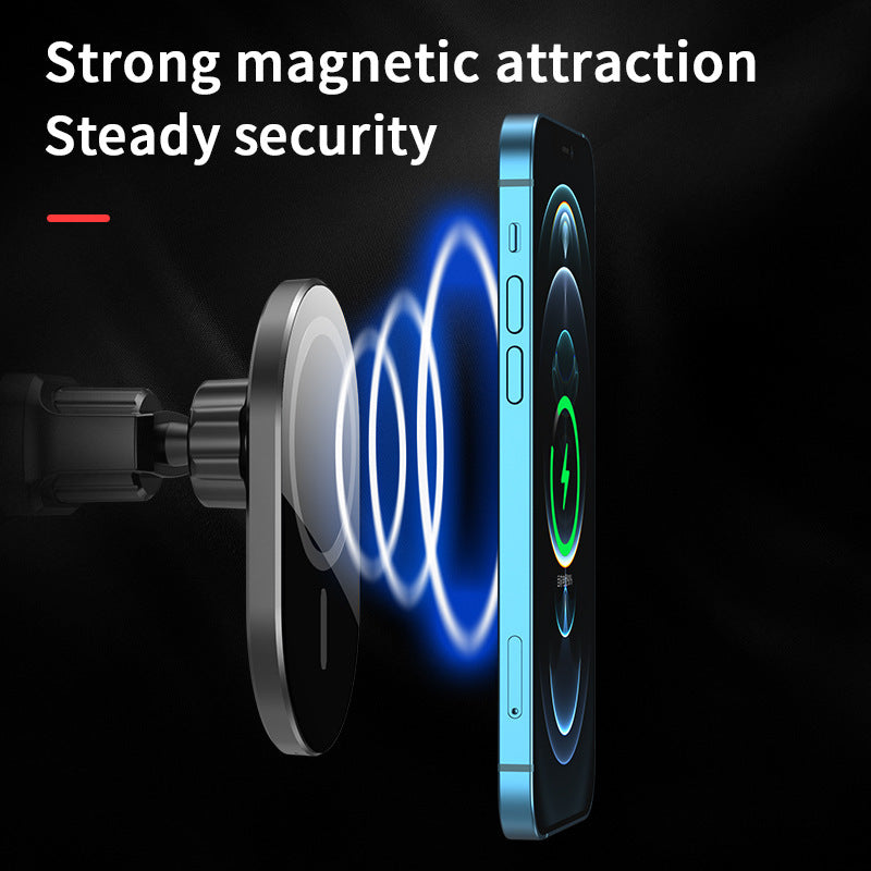 KTX-822355 15W Magnetic Wireless Charging Base Stand for Mobile Phones - Black or White