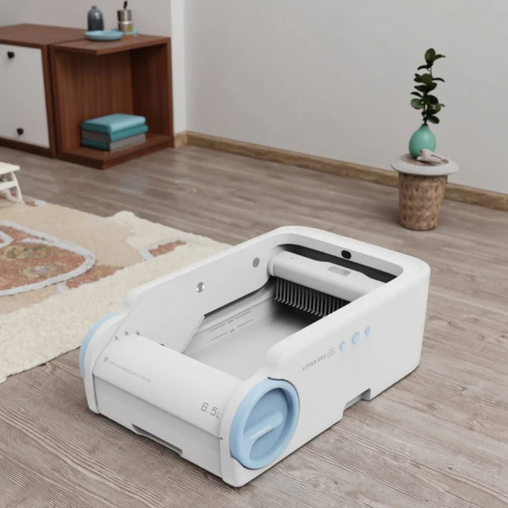 KTX-823891 Smart Automatic Cat Litter Box with Splash-Proof Design, Multiple Protections, Easy Clean, APP Control, 10kg Capacity
