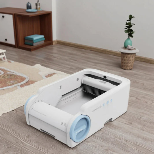 KTX-823891 Smart Automatic Cat Litter Box with Splash-Proof Design, Multiple Protections, Easy Clean, APP Control, 10kg Capacity