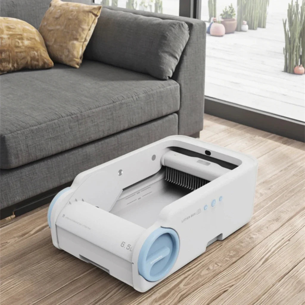 KTX-823891 Smart Automatic Cat Litter Box with Splash-Proof Design, Multiple Protections, Easy Clean, APP Control, 10kg Capacity