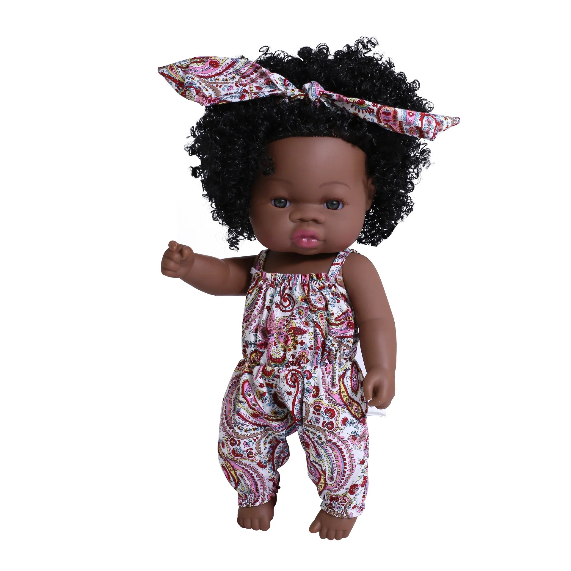 KTX-825427 33cm African Baby Doll Clothes Set for Kids - Soft Vinyl Fashion Doll Apparel for Creative Play