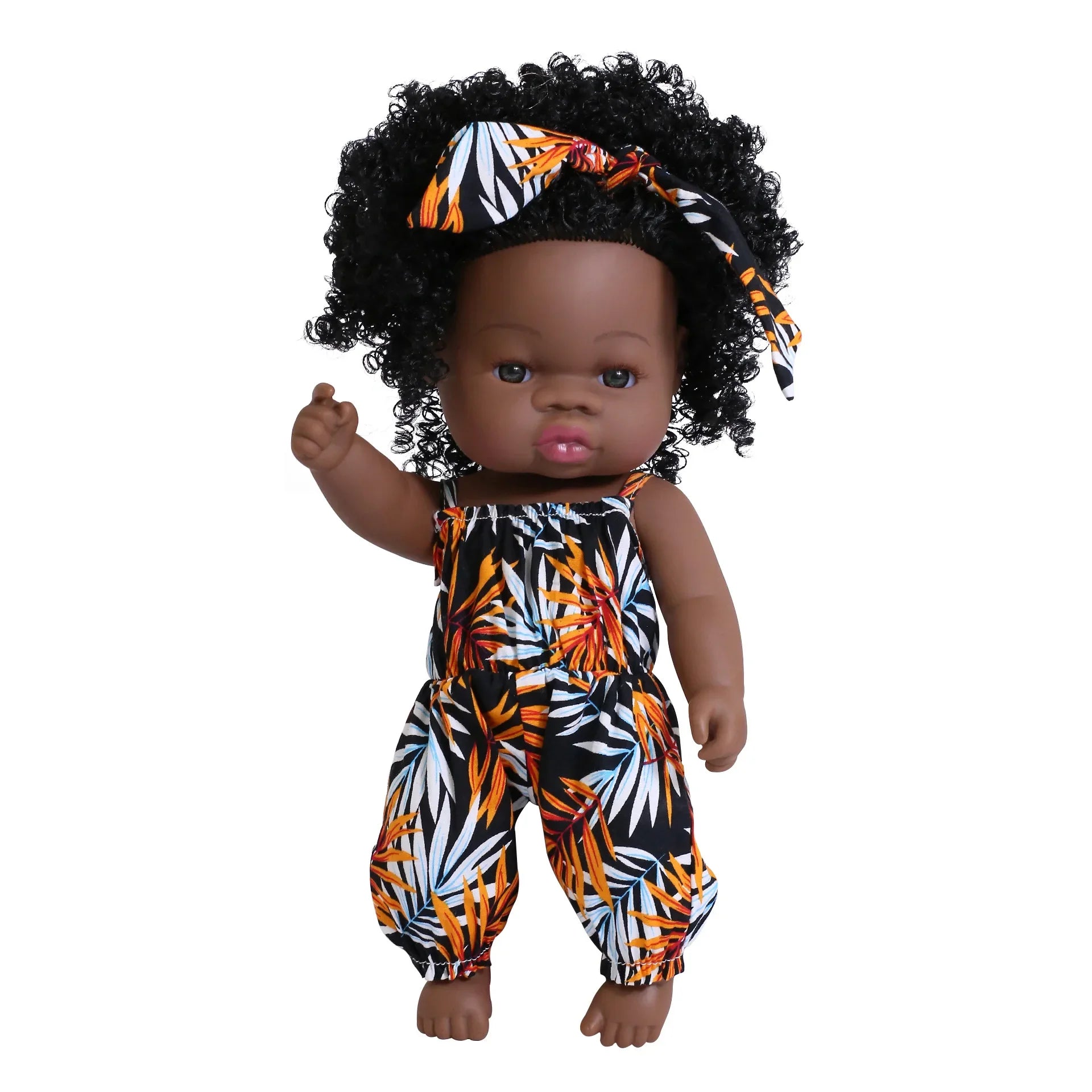 KTX-825427 33cm African Baby Doll Clothes Set for Kids - Soft Vinyl Fashion Doll Apparel for Creative Play