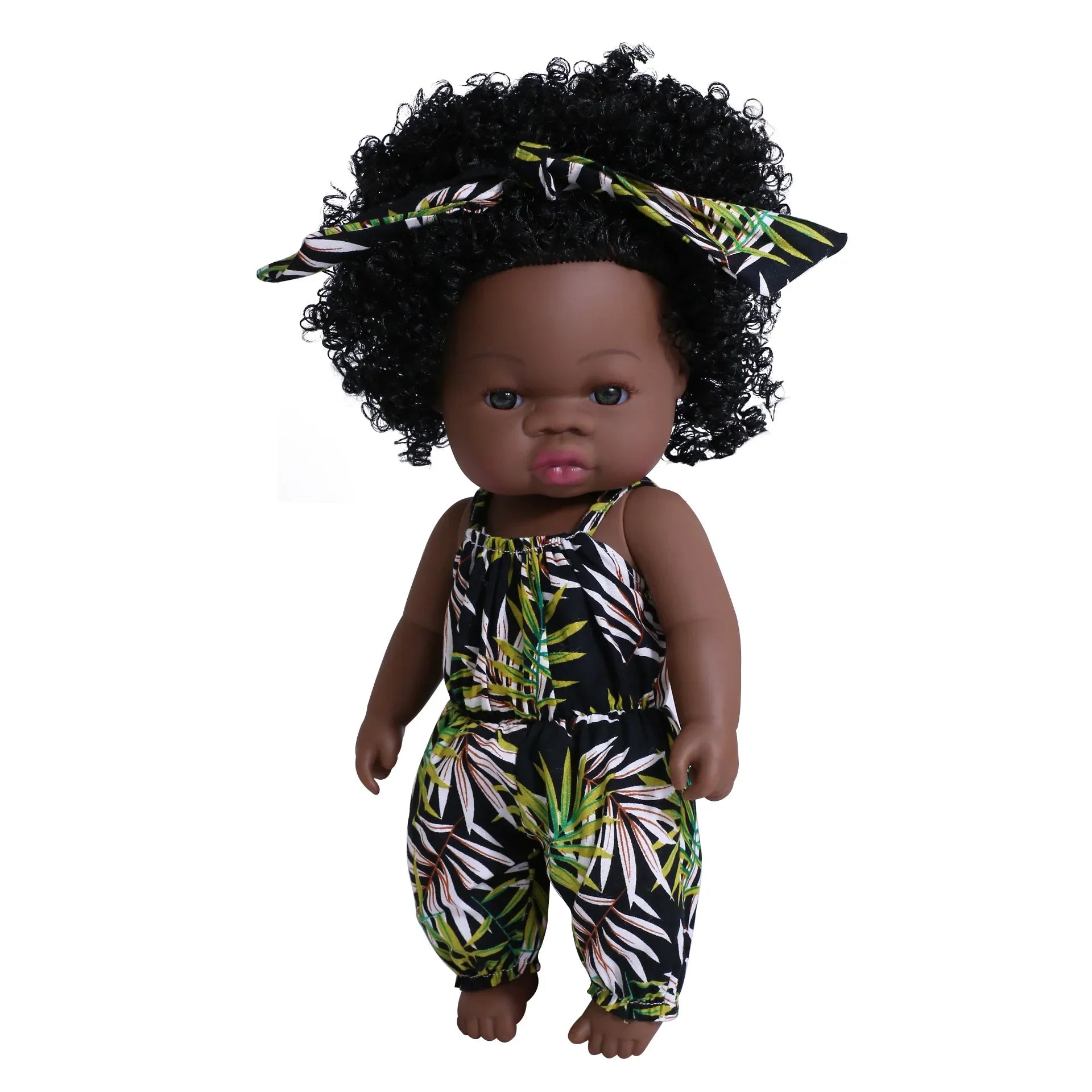 KTX-825427 33cm African Baby Doll Clothes Set for Kids - Soft Vinyl Fashion Doll Apparel for Creative Play