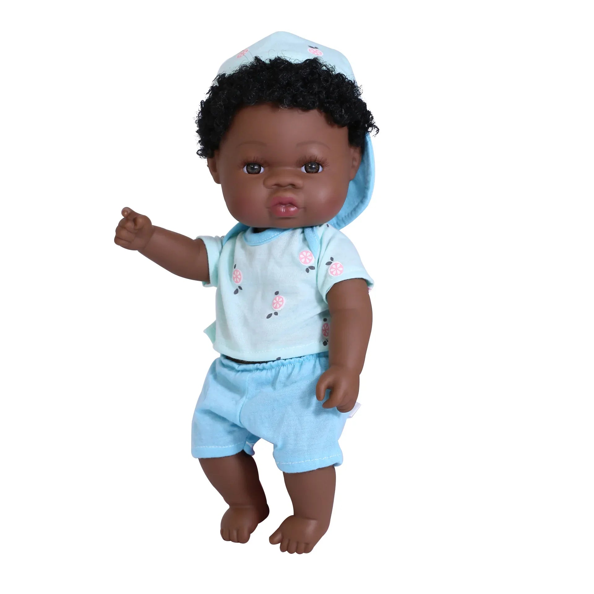 KTX-825427 33cm African Baby Doll Clothes Set for Kids - Soft Vinyl Fashion Doll Apparel for Creative Play