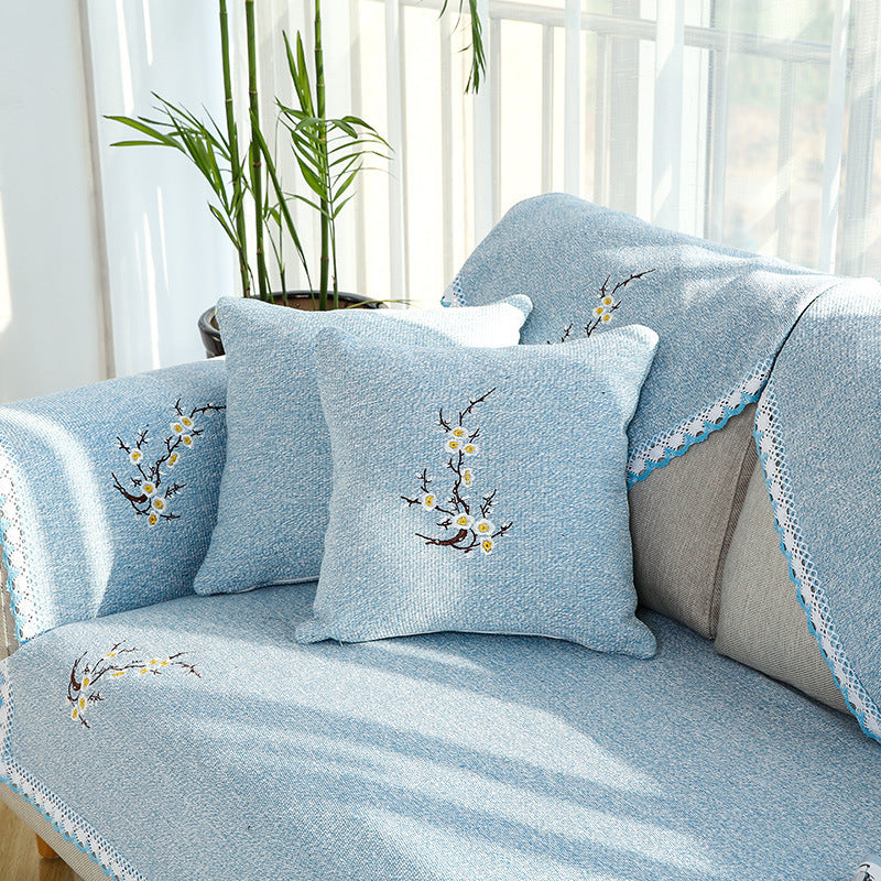 KTX-826067 Cotton-Polyester Blend Sofa Cushion Cover for Versatile Home Decor