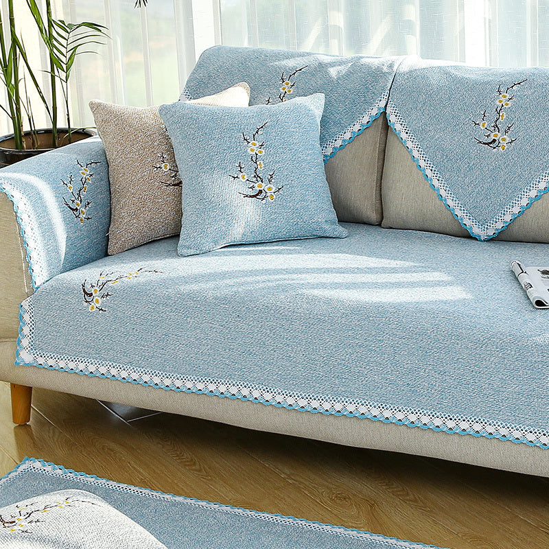 KTX-826067 Cotton-Polyester Blend Sofa Cushion Cover for Versatile Home Decor