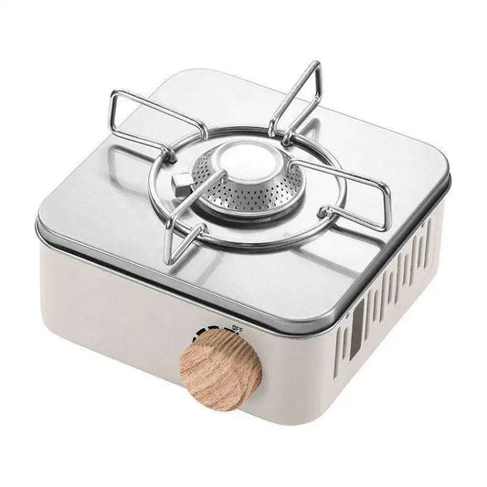 KTX-827411 Compact Outdoor Mini Portable Gas Stove for Camping and Hiking - 21.5 x 20 x 13.3 cm