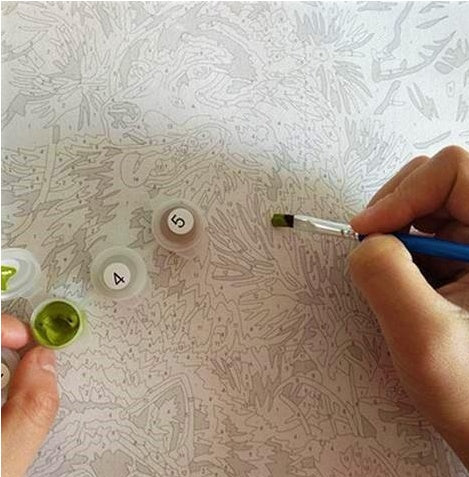 KTX-827731 Holiday Dreams Painting by Numbers Set - 40x50cm and 60x75cm Linen Canvas