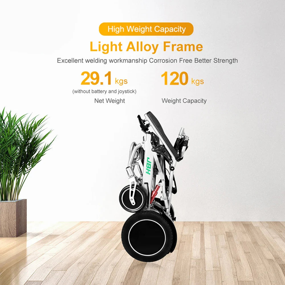 KTX-827923 Lightweight Portable Electric Wheelchair with 24V 12Ah Battery, 500W Motor, and Aluminum Alloy Frame