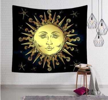 KTX-828755 Bohemian Wind Tapestry Wall Hanging - Soft Polyester Fiber, Two Sizes Available