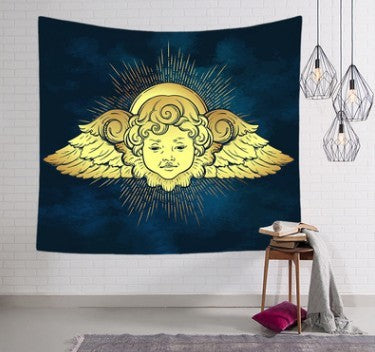 KTX-828755 Bohemian Wind Tapestry Wall Hanging - Soft Polyester Fiber, Two Sizes Available