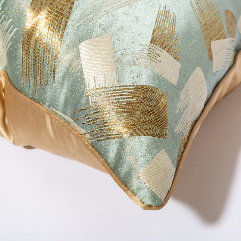 KTX-829011 Light Blue Green Luxury Sofa Pillow Cases - 30x50cm, 45x45cm, 50x50cm, PP Cotton