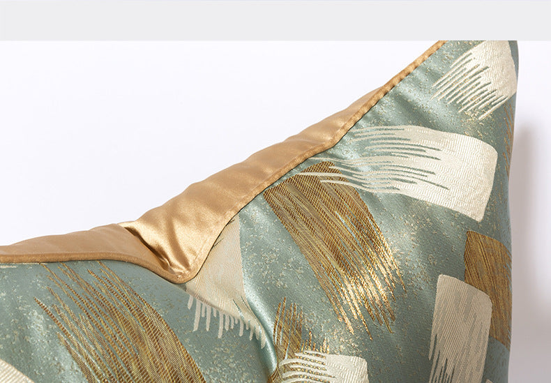 KTX-829011 Light Blue Green Luxury Sofa Pillow Cases - 30x50cm, 45x45cm, 50x50cm, PP Cotton