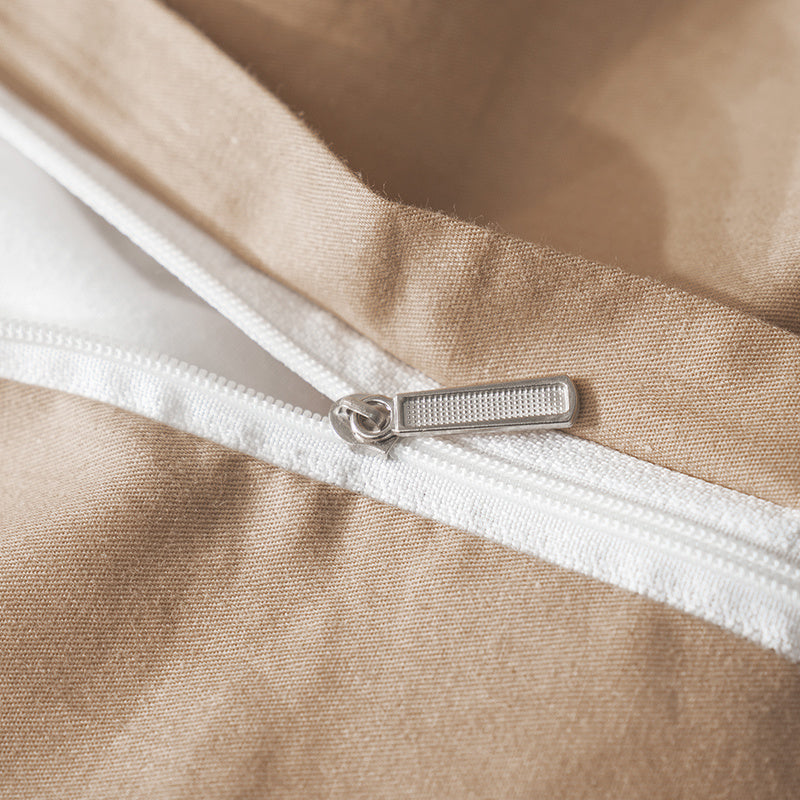 KTX-829523 Elegant Tencel Cotton Satin Jacquard Four-Piece Bedding Set