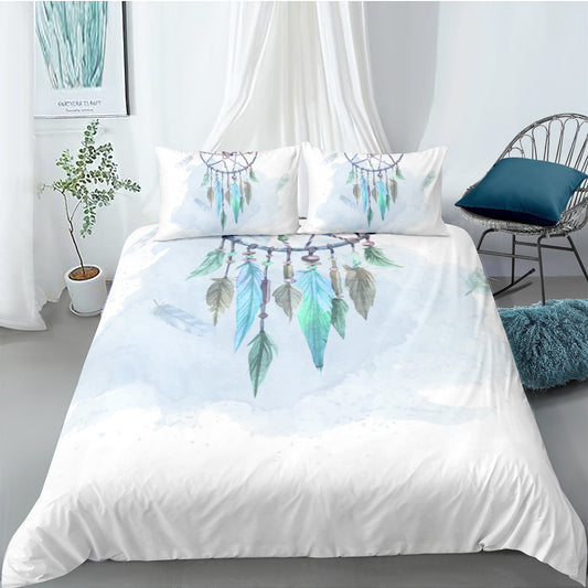 KTX-830163 Dream Catcher Digital Printing Three-Piece Quilt Cover Set in Modern Style