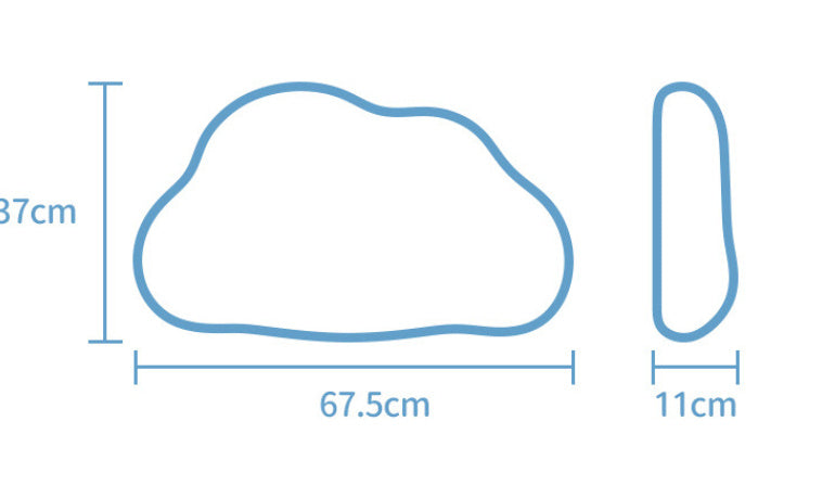 KTX-830163 Summer Cool Blue Memory Foam Pillow - Ergonomic Design for Comfort and Support