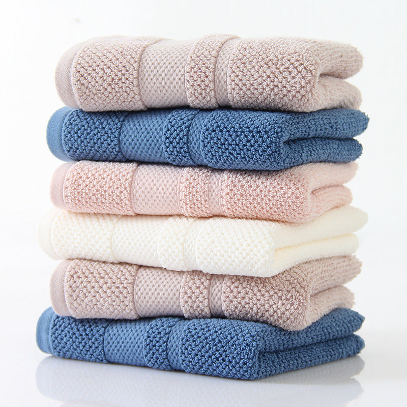 KTX-830931 Thick Cotton Embroidered Towel - 35x75 cm, Soft and Highly Absorbent, Available in Multiple Colors
