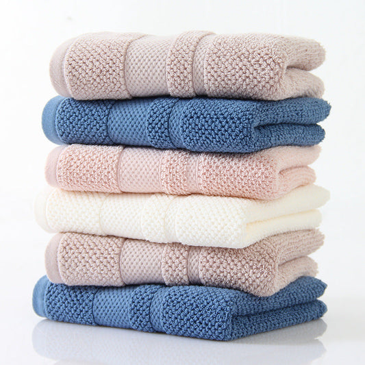 KTX-830931 Thick Cotton Embroidered Towel - 35x75 cm, Soft and Highly Absorbent, Available in Multiple Colors