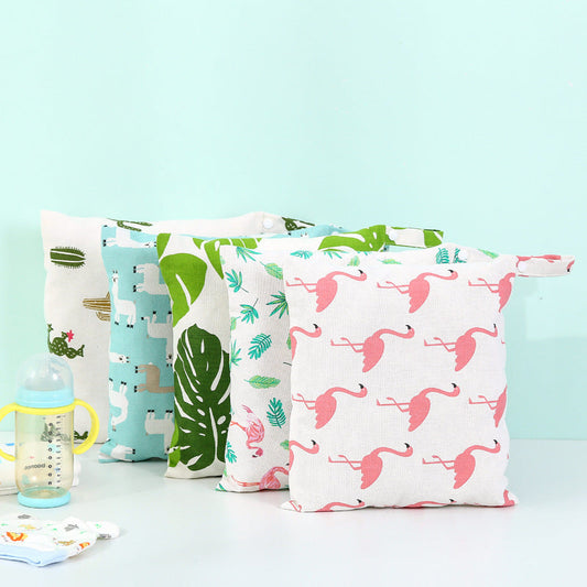 KTX-831187 Colorful Canvas Diaper Carrying Bag for Baby Essentials and Travel Storage