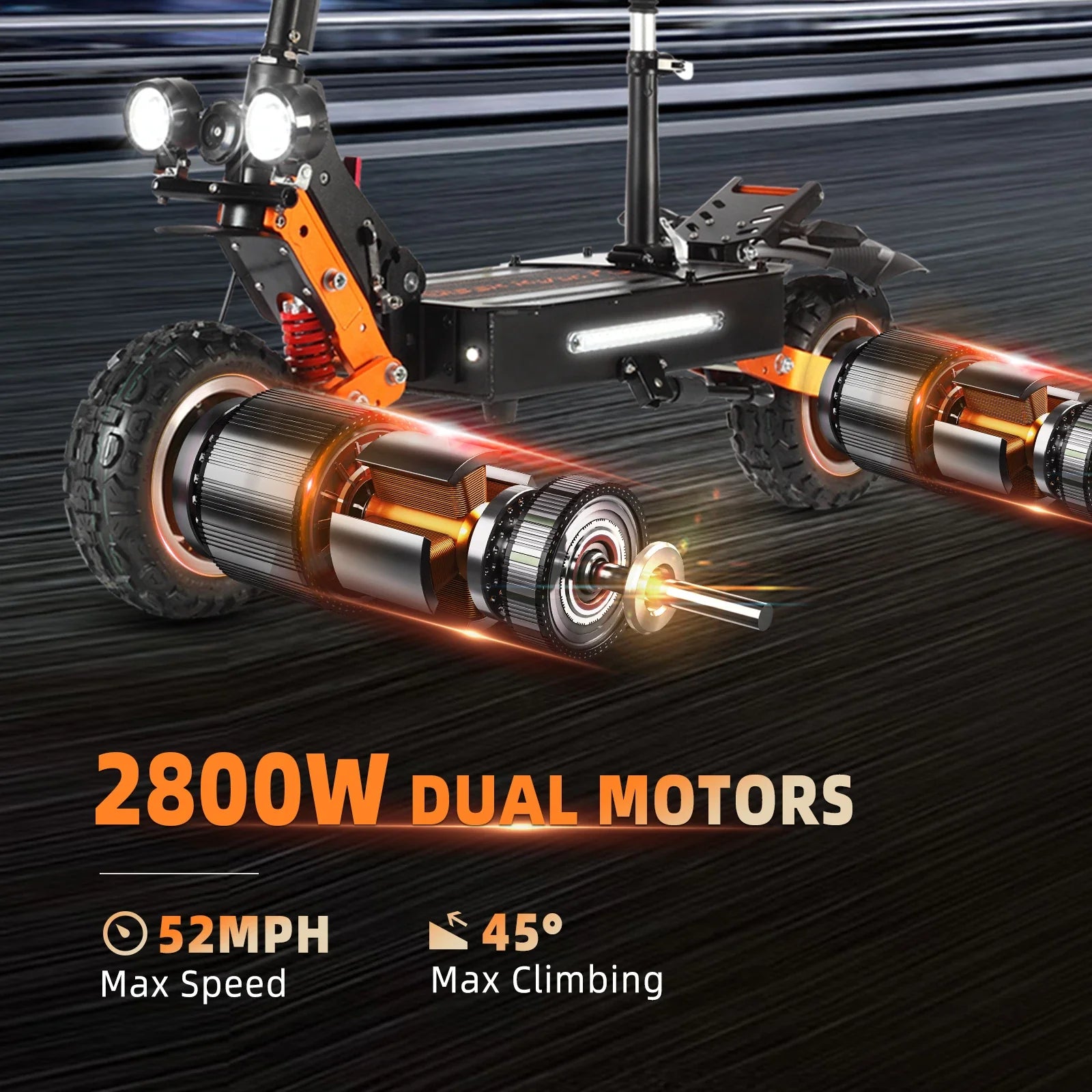 KTX-831379 ZonDoo ZO01 PLUS 60V Dual Motor Electric Scooter with 90km/h Speed, 80-95km Range, 11-Inch Off-Road Tires