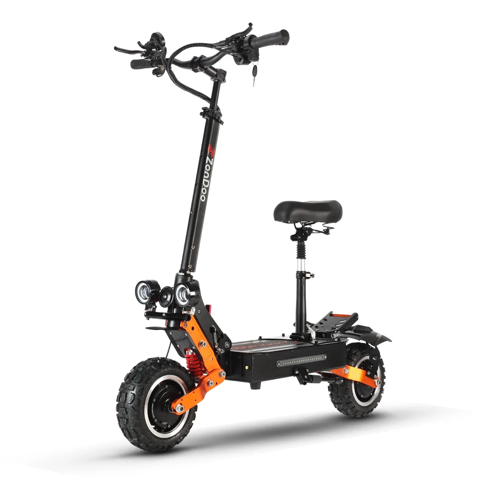 KTX-831379 ZonDoo ZO01 PLUS 60V Dual Motor Electric Scooter with 90km/h Speed, 80-95km Range, 11-Inch Off-Road Tires