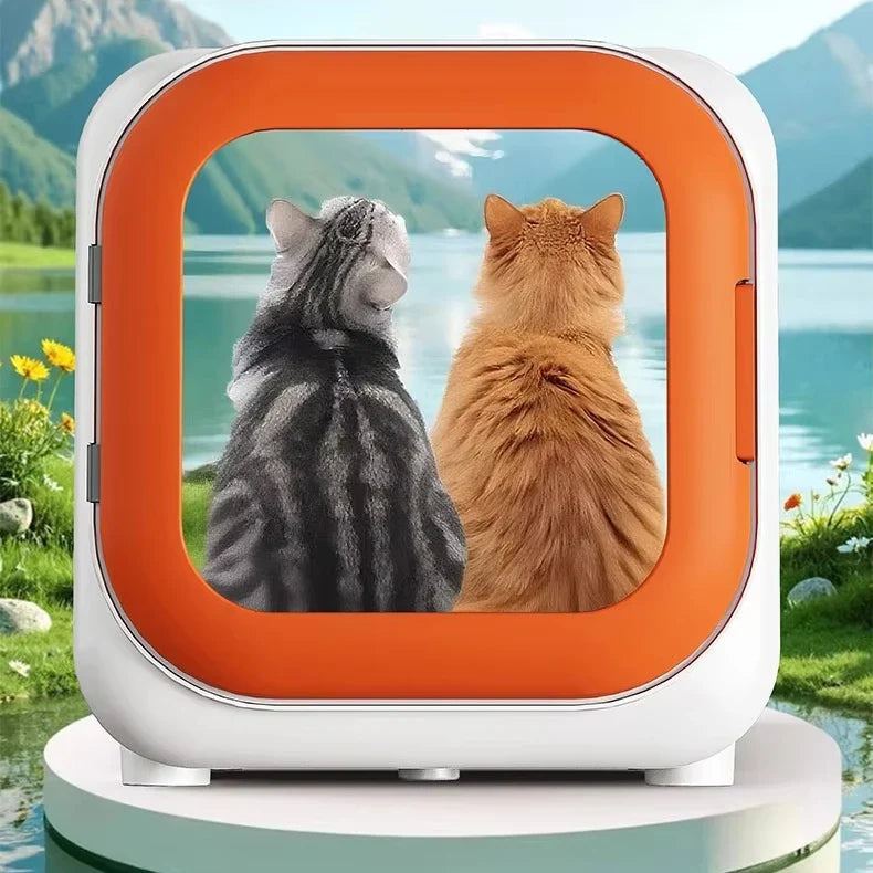 KTX-831763 Eco-Friendly Automatic Pet Hair Dryer Box with Temperature Control for Cats & Small Dogs - 7kg Capacity