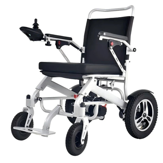 KTX-832531 Lightweight Electric Folding Wheelchair with Motorized Rims, Aluminum Alloy Frame, 150kg Capacity