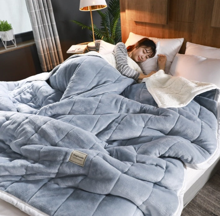 KTX-835283 Cozy Pure Color Fleece Blanket - Soft Polyester Fiber, 100x120CM