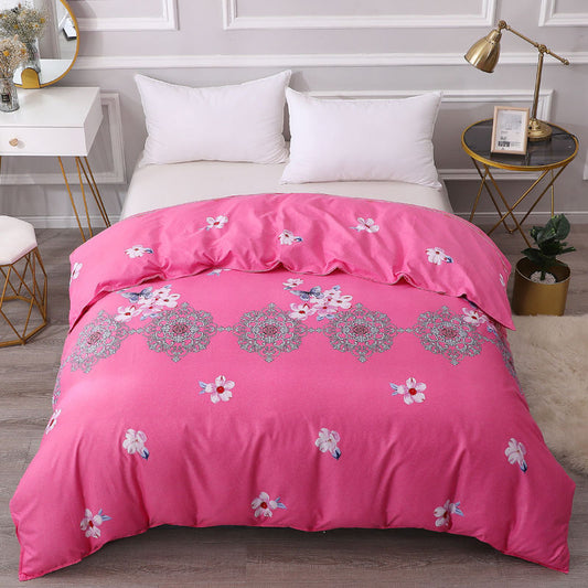 KTX-835795 Student Dormitory Skin-Friendly Brushed Quilt Cover in Various Elegant Patterns and Sizes