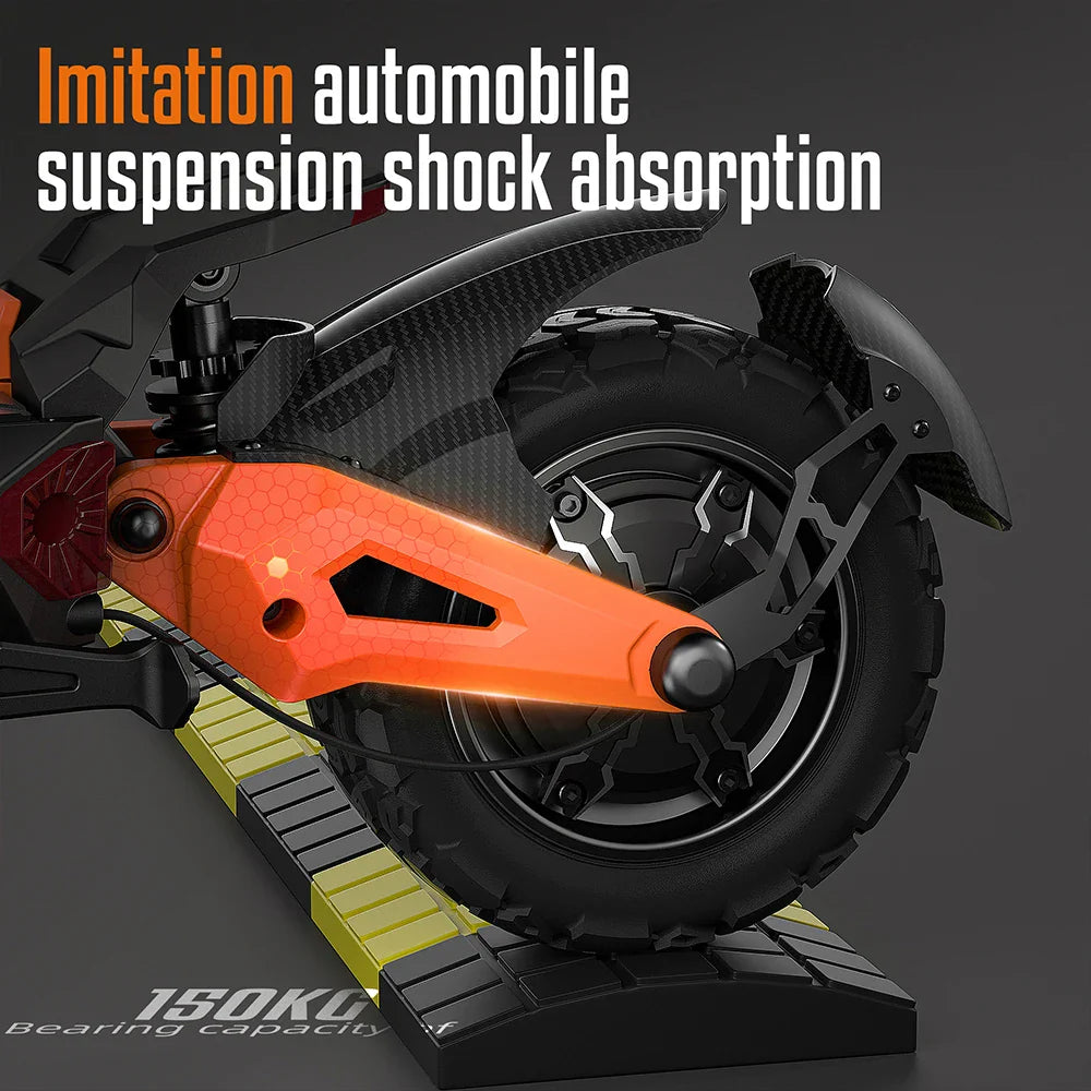 KTX-837459 All-Terrain Electric Mobility Scooter with Dual Motors and Long Range - Foldable, Waterproof, 3000W Motor, 200 kg Load Capacity